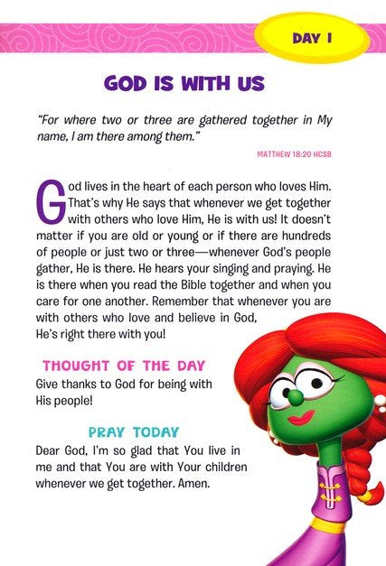 God's Word for Me: 365 Daily Devos for Girls (VeggieTales)