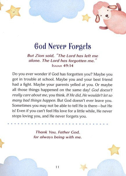 3-Minute Bedtime Devotions for Little Hearts