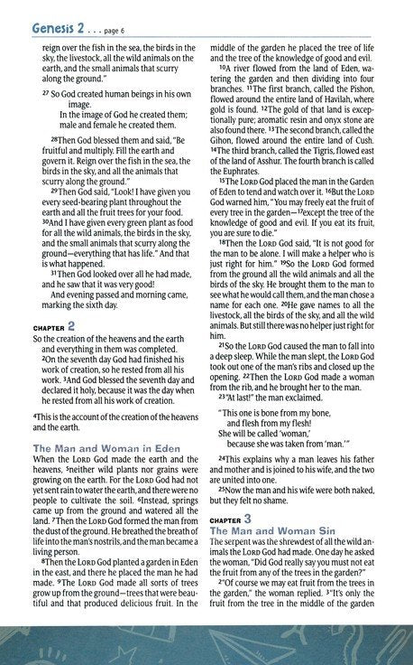 NLT Hands-On Bible for Kids, Green Lines and Shapes LeatherLike