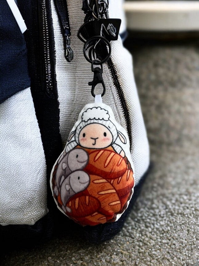 Plush Keychain with a Squeezable Texture by BebeLamb