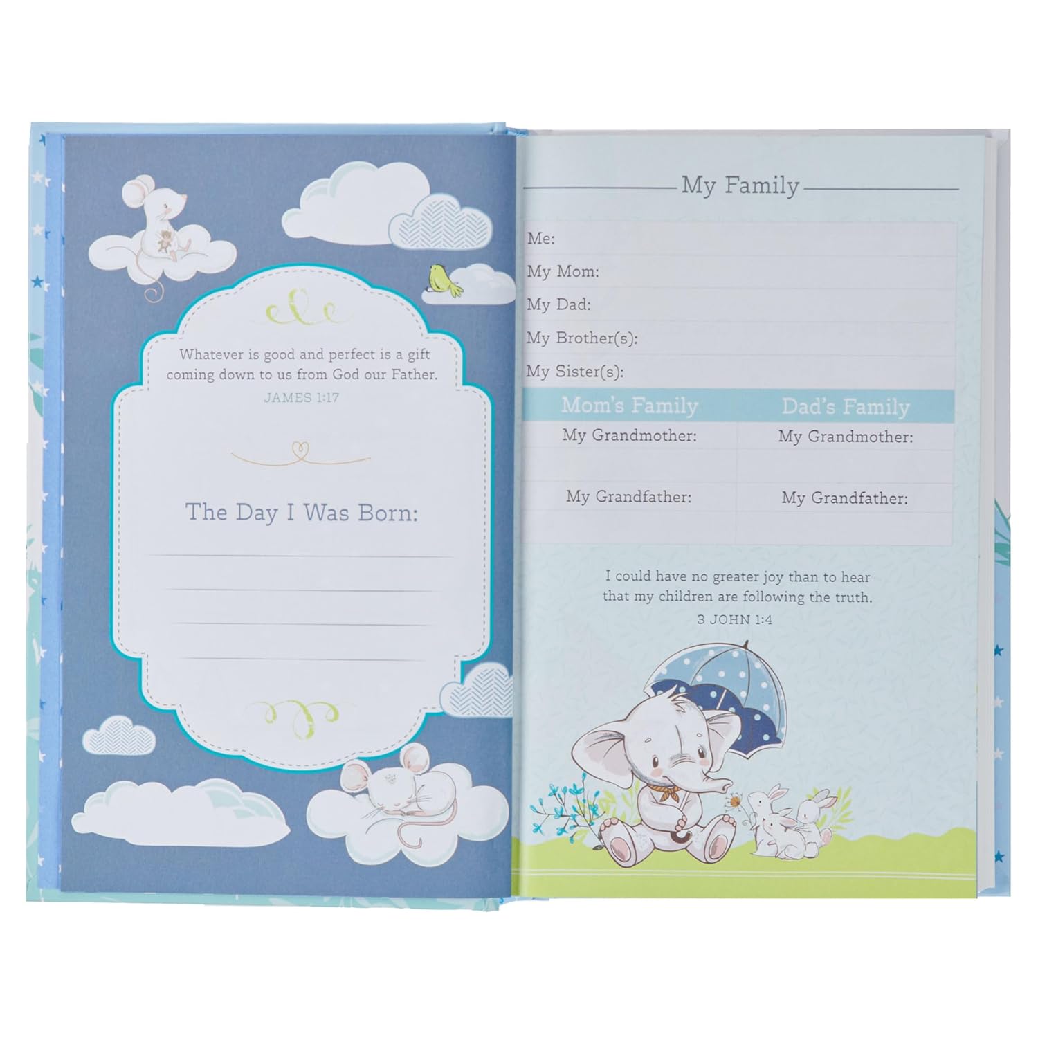 NLT Keepsake Bible for Boys, Blue, Hardcover
