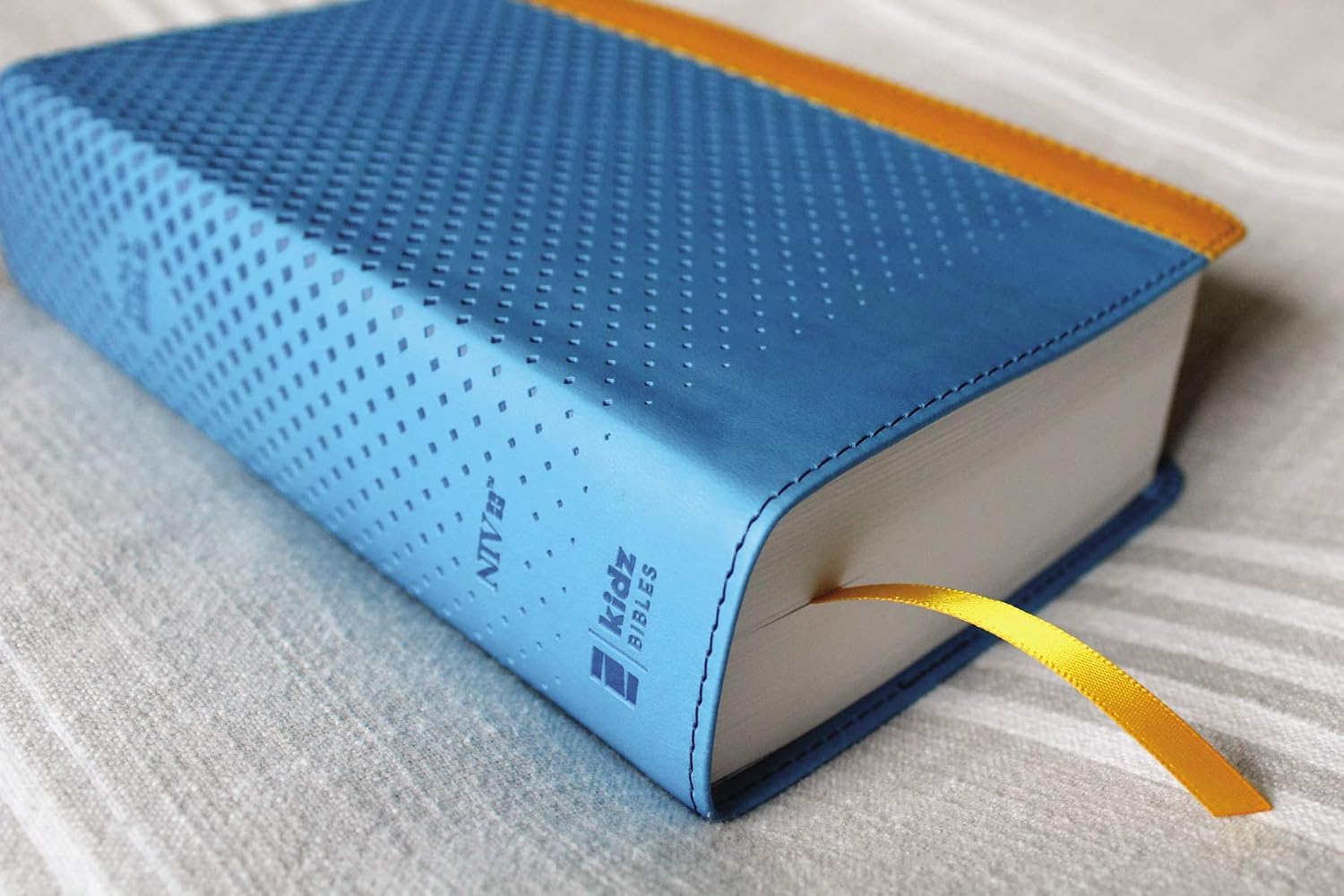 NIV Giant Print Compact Bible for Boys, Leathersoft Blue