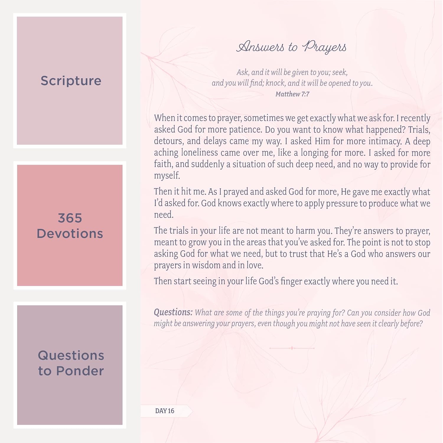 Rest In Me 365 Devotions to Restore Your Soul, Pink Faux Leather