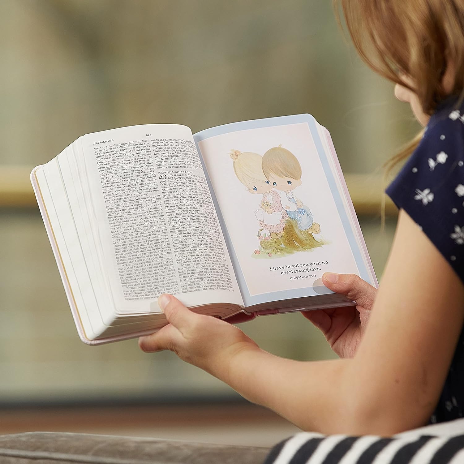 NKJV Precious Moments Small Hands, Hardcover Comfort Print, Teal