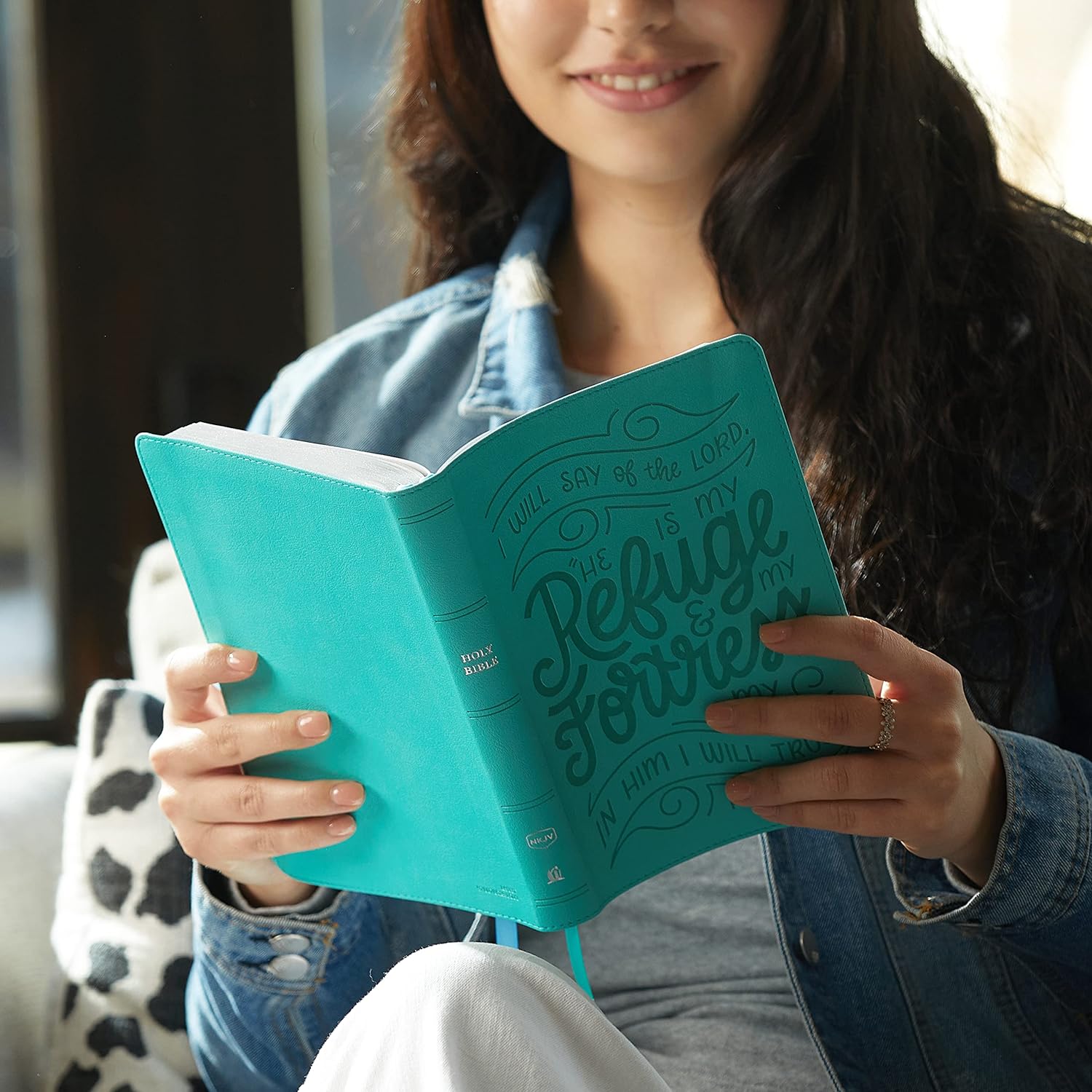 NKJV, Thinline Youth Edition ,Verse Art Cover Collection, Turquoise Leathersoft