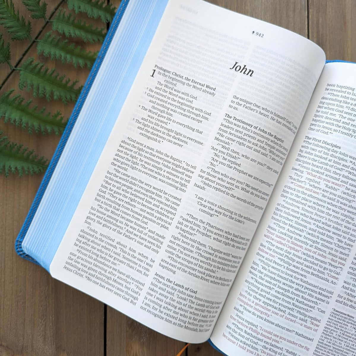 NLT Kids Bible, Thinline Reference, LeatherLike, Camo Blue, Red Letter