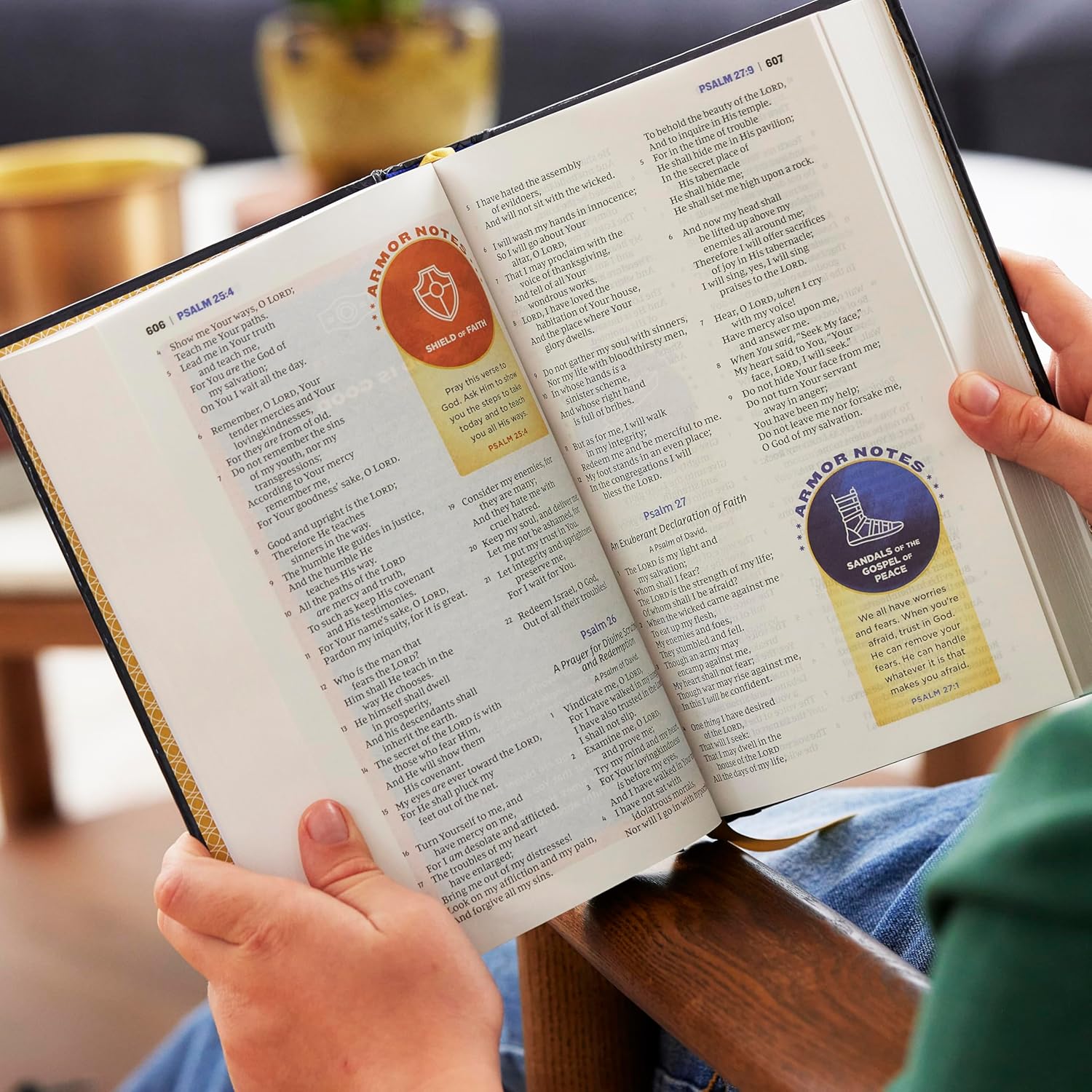 NKJV Armor of God Bible, Blue Gray Leathersoft