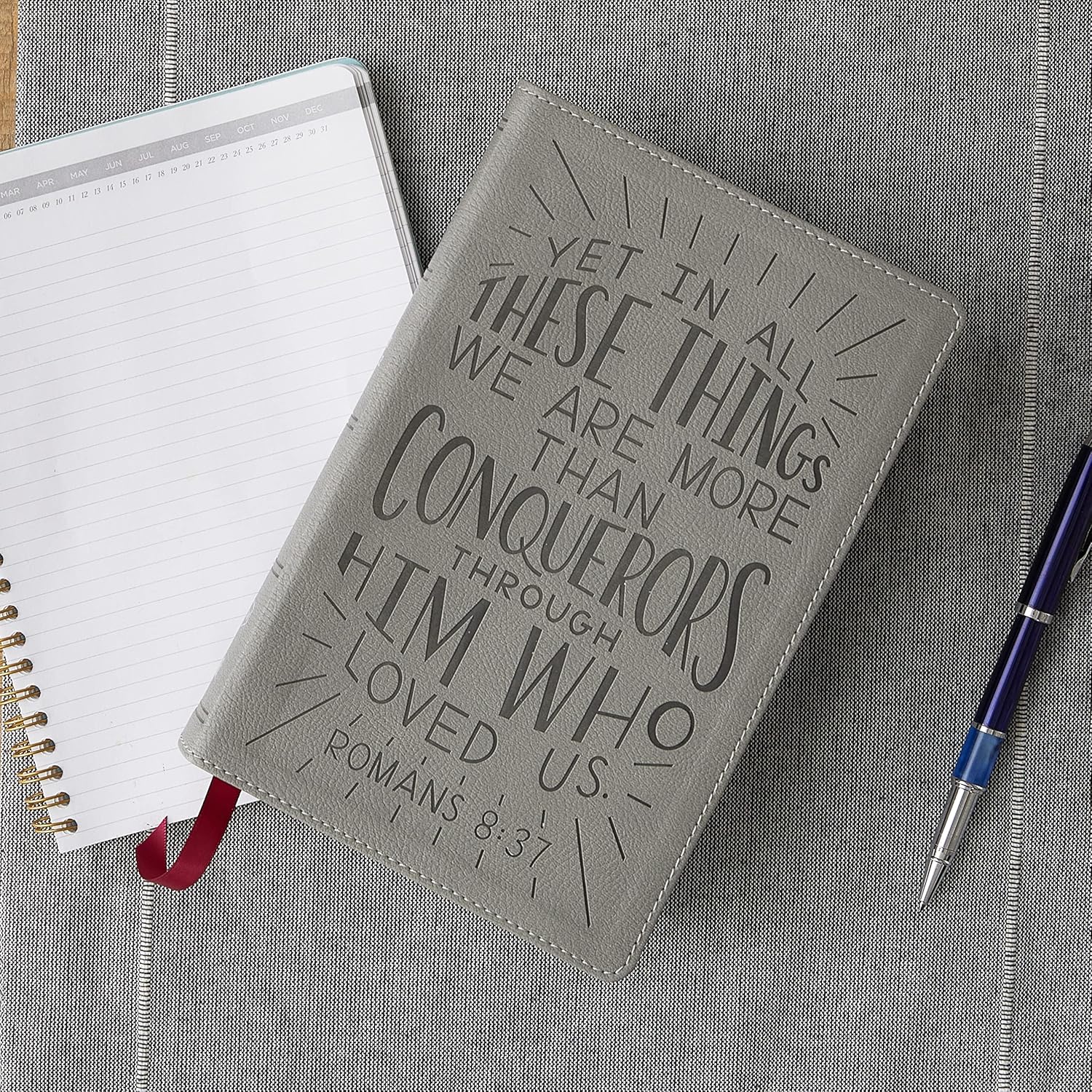 NKJV Bible for Kids, Verse Art Cover Collection, Leathersoft, Gray, Comfort Print