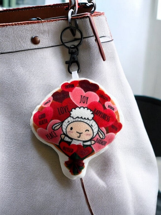Plush Keychain with a Squeezable Texture by BebeLamb