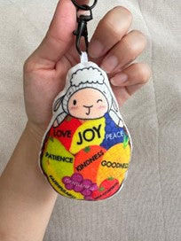 Plush Keychain with a Squeezable Texture by BebeLamb