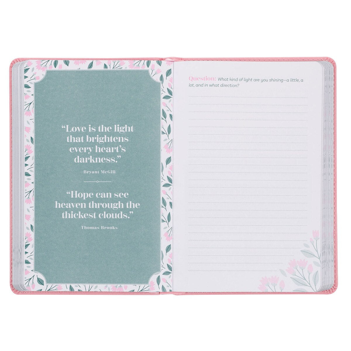 Look Up, Girl! Devotional, Pink Faux Leather