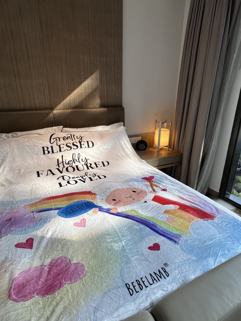 Soft Plush Flannel Blanket (Large 60" x 80") by BebeLamb