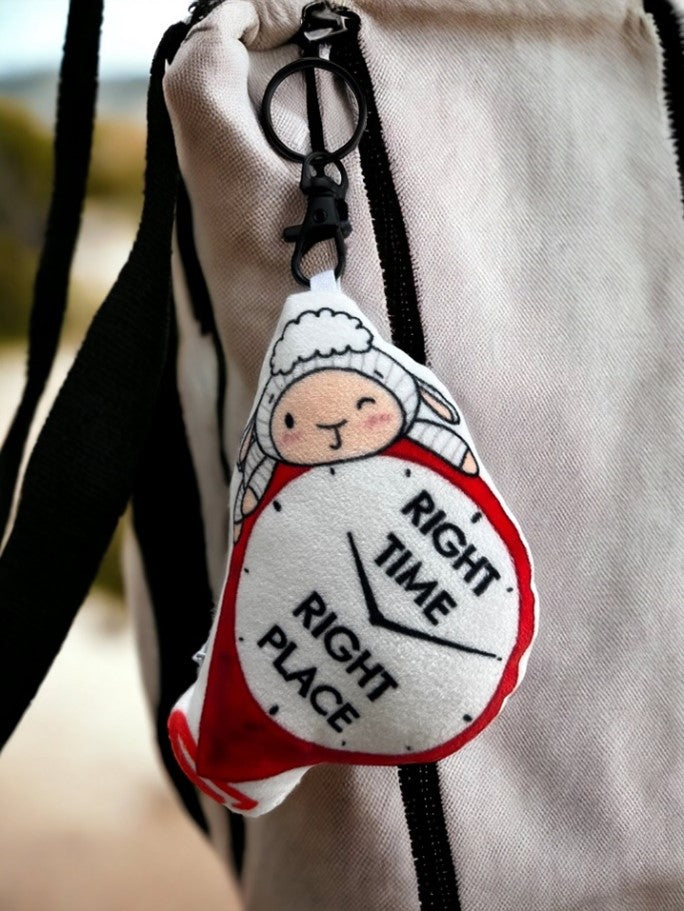 Plush Keychain with a Squeezable Texture by BebeLamb