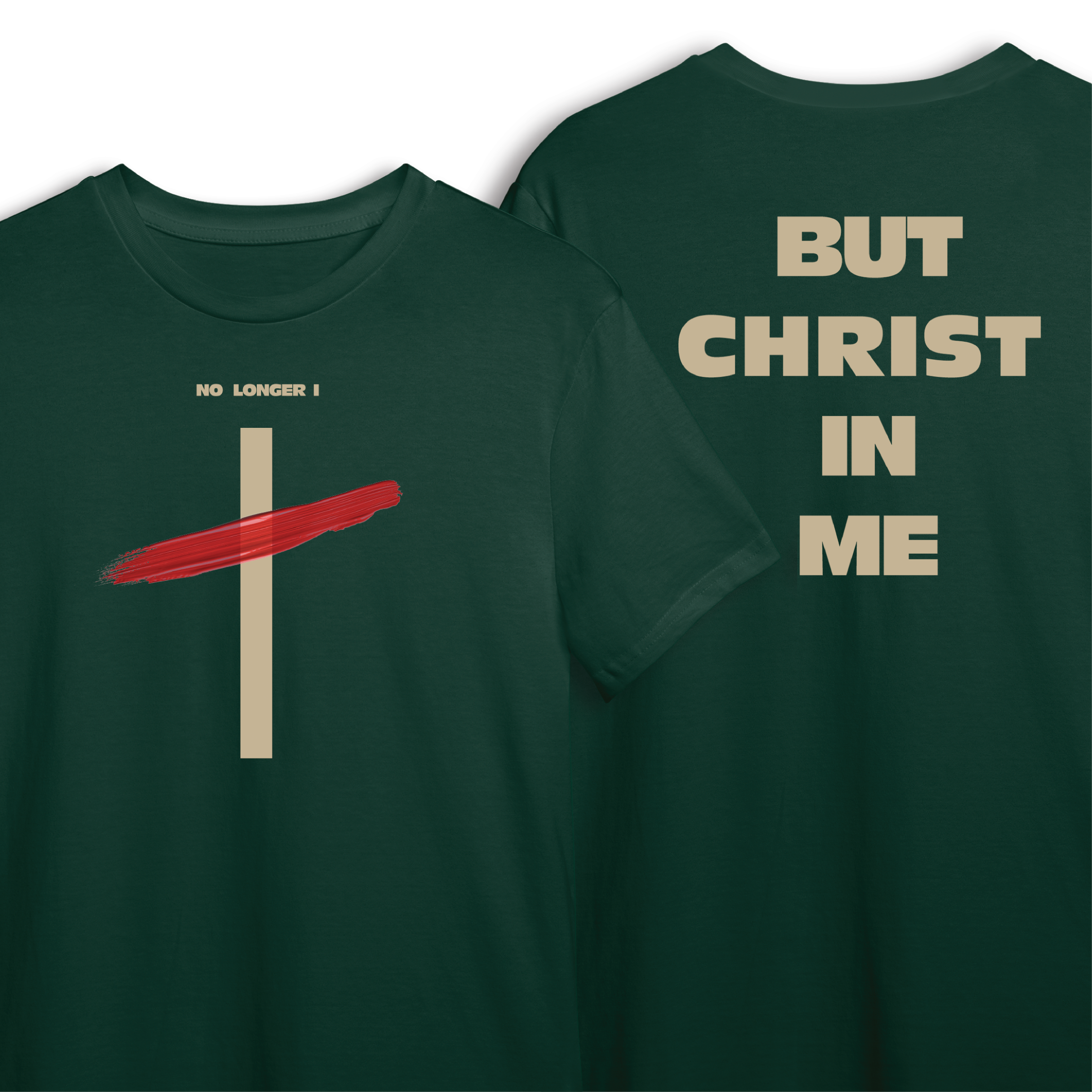 Adult T-shirt No Longer I, Dark Green