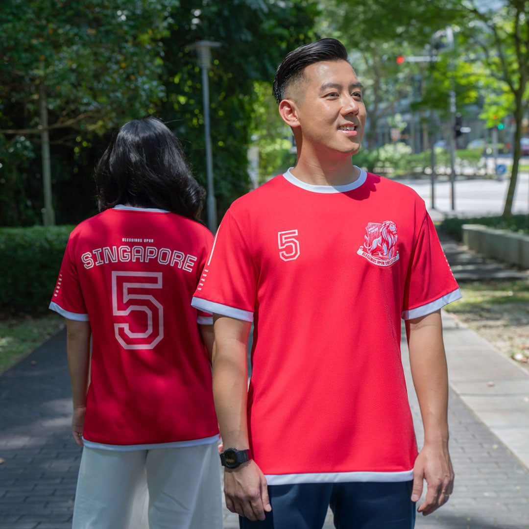National Day Blessings Upon Singapore Jersey, Red
