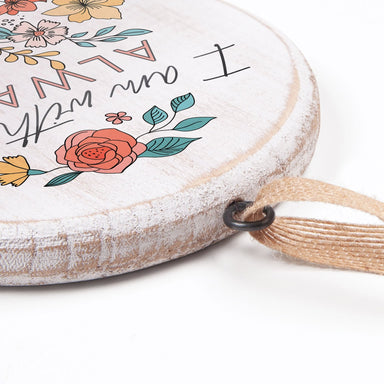 ROCKONLINE | Ornament Sign with Burlap Ribbon | Home Decor | Christmas Ornaments | New Creation Church | NCC | Joseph Prince | Hanging Arts | Home Display | Scriptures | Housewarming | Christian Gifts | Rock Bookshop | Rock Bookstore | Star Vista | Free Delivery for Singapore Orders above $50.