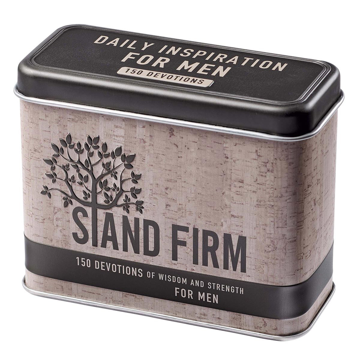 Stand Firm, Devotional Cards in a Tin for Men