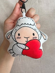 Plush Keychain with a Squeezable Texture by BebeLamb