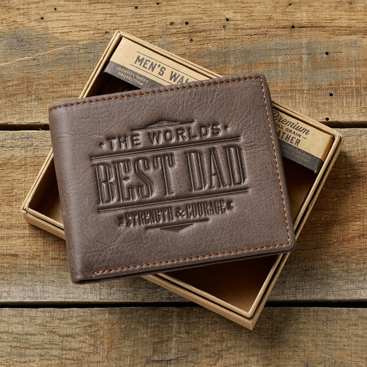 Genuine Leather Wallet, The World's Best Dad