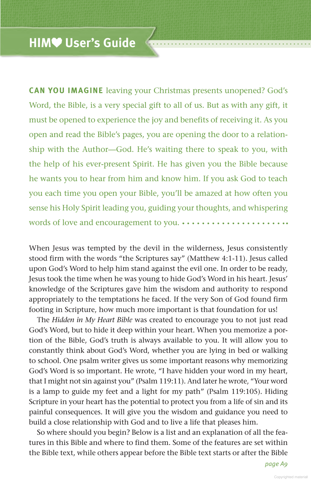 Hidden in My Heart Scripture Memory Bible, Hardcover