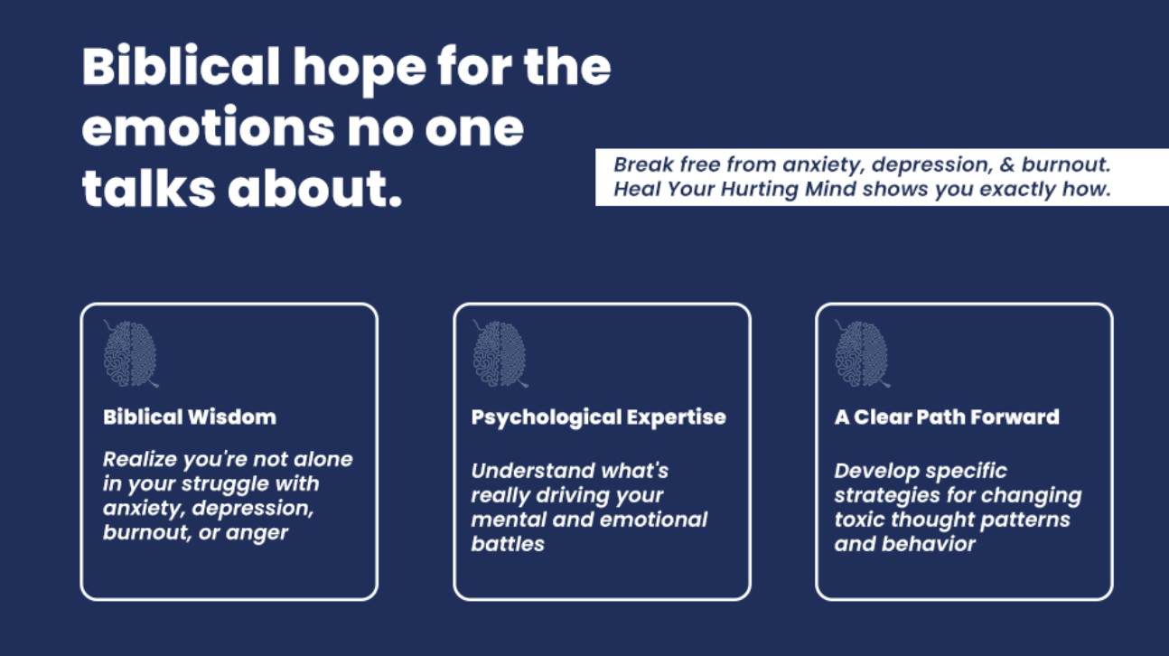 Heal Your Hurting Mind: Biblical Hope for Anxiety, Depression, Burnout, and the Emotions No One Talks About