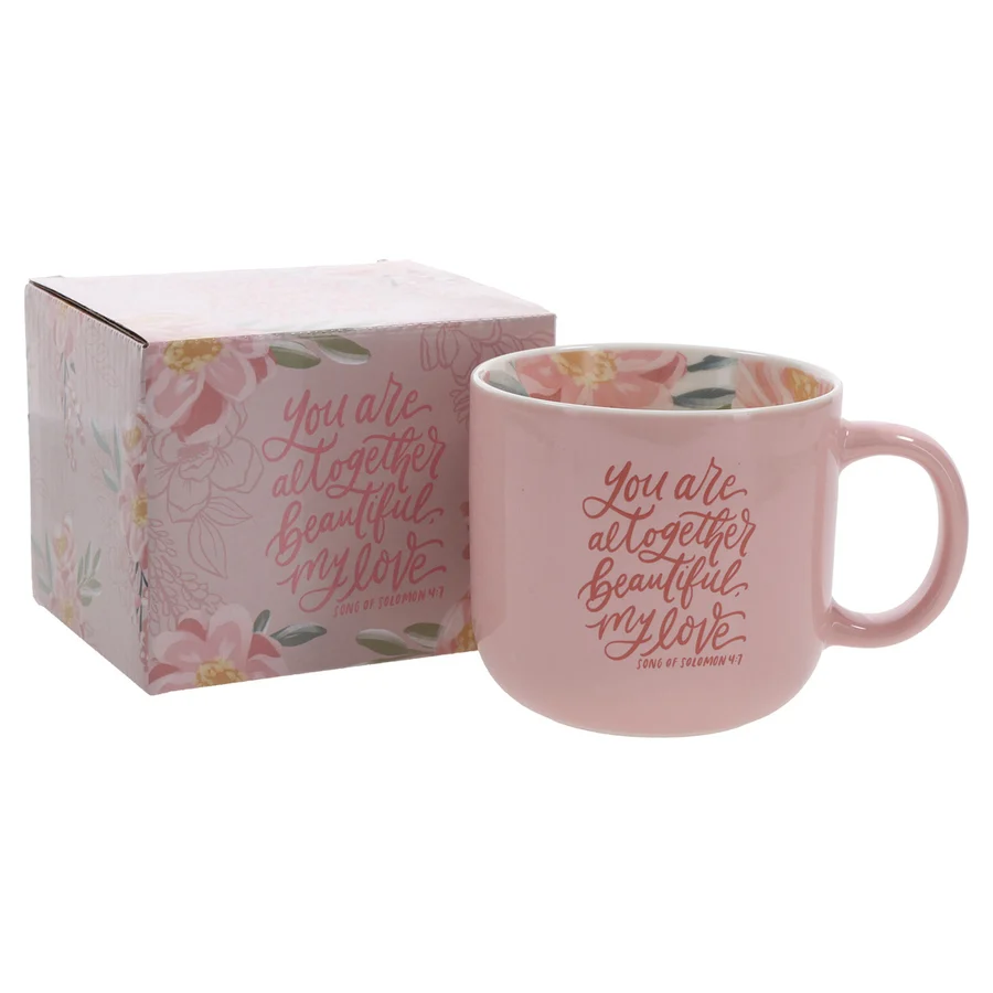 Ceramic Mug, You Are Altogether Beautiful My Love, Pink