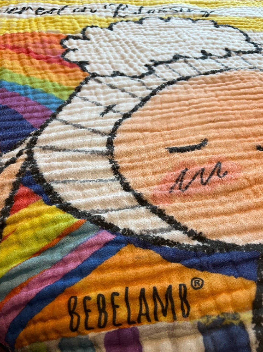 100% Cotton Muslin Baby Blanket by BebeLamb