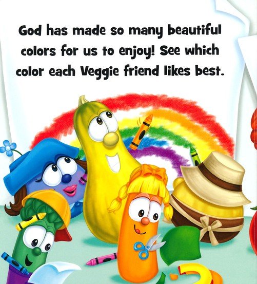 ROCKONLINE | New Creation Church | NCC | Joseph Prince | ROCK Bookshop | ROCK Bookstore | Star Vista | Children | Kids | Toddler | Preschooler | Bible Story | Christian Living | Boardbook | Bible | VeggieTales Bob and Larry's Book of Colors, Boardbook | Free delivery for SG orders above $50.