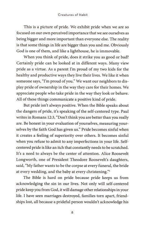 Creatures of Habit: Breaking the Habits Holding You Back from God's Best