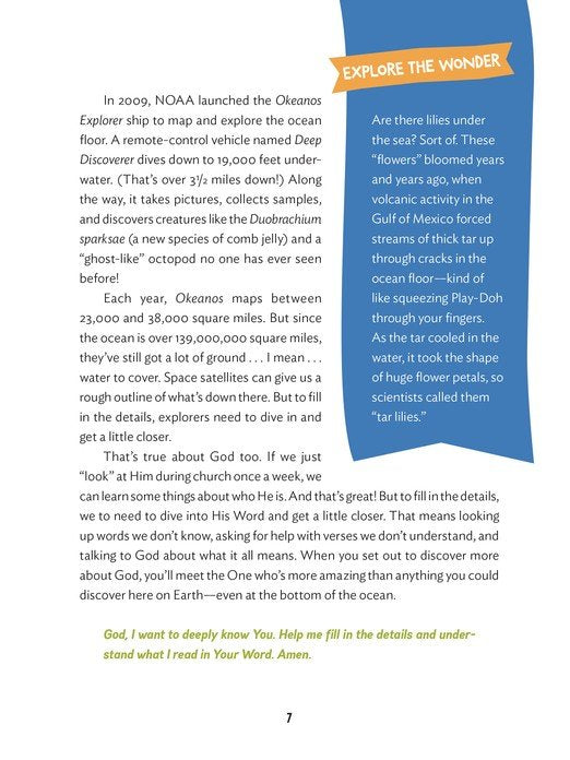 ROCKONLINE | The Wonder of Creation: 100 More Devotions About God and Science (hardcover) | Louie Giglio | Tommy Nelson | Thomas Nelson | New Creation Church | NCC | Joseph Prince | ROCK Bookshop | ROCK Bookstore | Star Vista | Children | Christian Living | Bible | Free delivery for Singapore orders above $50.
