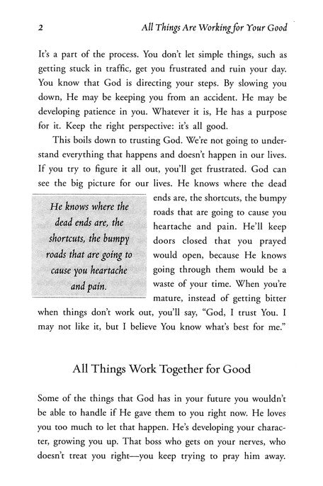 ROCKOnline | New Creation Church | Joseph Prince | Joel Osteen | Victorious Living | Books | All Things Are Working for Your Good | Free delivery for Singapore Orders above $50 