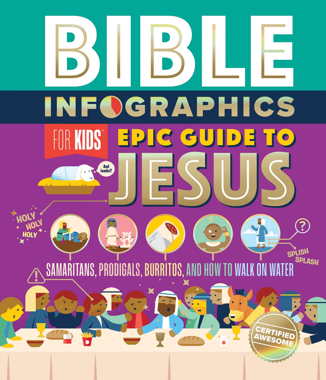 Bible Infographics for Kids: Epic Guide to Jesus: Samaritans, Prodigals, Burritos, and How to Walk on Water (hardcover)