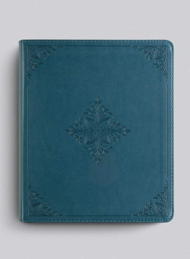 ROCKONLINE | New Creation Church | NCC | Joseph Prince | ROCK Bookshop | ROCK Bookstore | Star Vista | ESV | ESV Journaling Bible, TruTone, Deep Teal, Fleur-de-lis Design | Journaling | Note-taking | Free delivery for Singapore Orders above $50.
