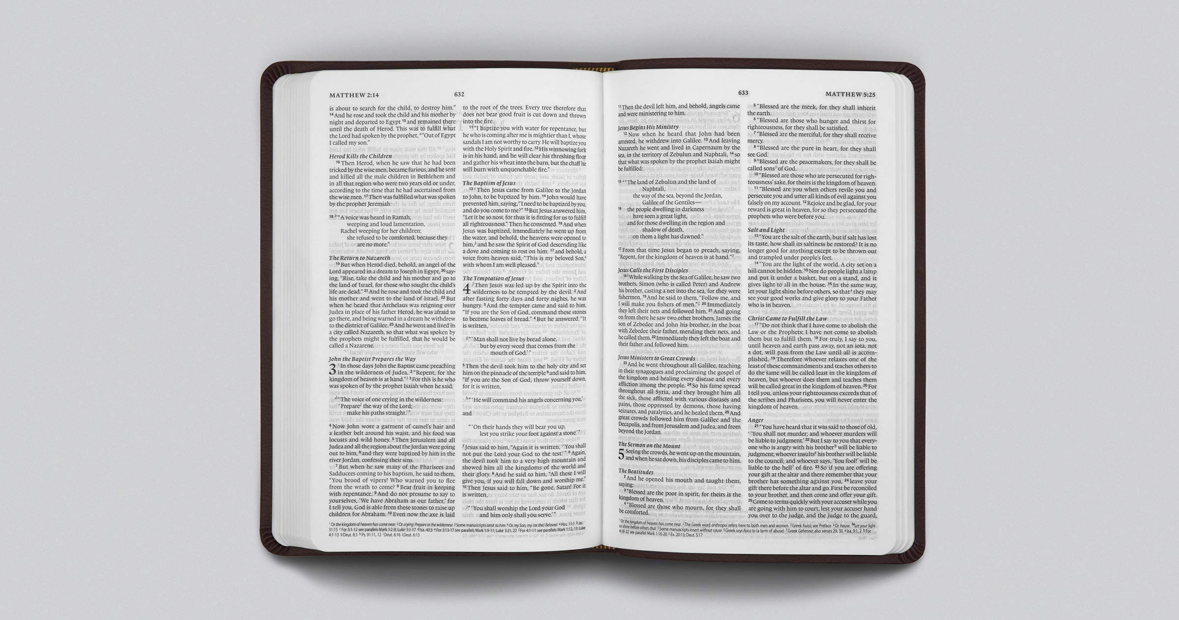 ROCKONLINE | New Creation Church | NCC | Joseph Prince | ROCK Bookshop | ROCK Bookstore | Star Vista | ESV Value Thinline Bible, Trutone Chestnut Filigree | Free delivery for Singapore Orders above $50.