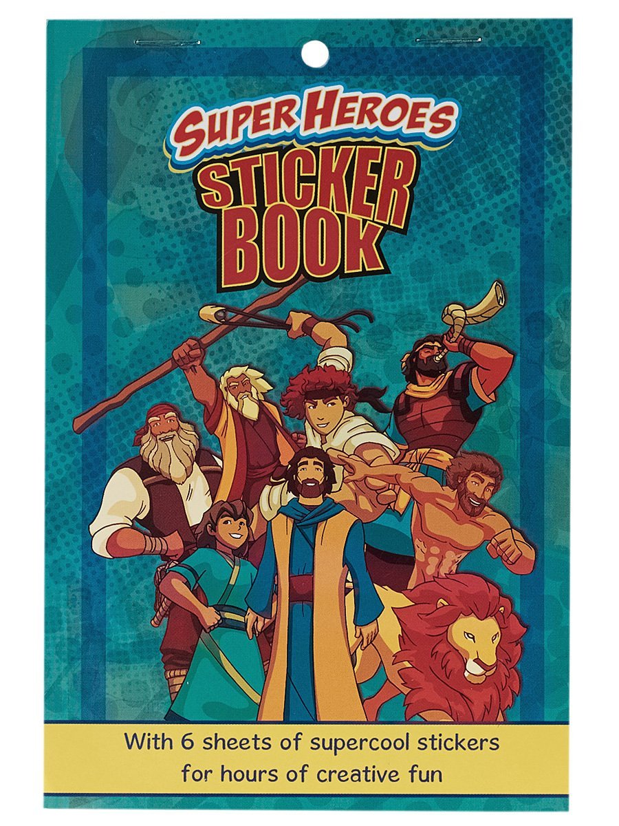 ROCKONLINE | Super Heroes Sticker Book | New Creation Church | NCC | Joseph Prince | ROCK Bookshop | ROCK Bookstore | Star Vista | Children | Christian Living | Free delivery for Singapore orders above $50.
