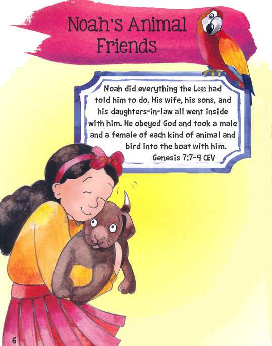 ROCKONLINE | New Creation Church | NCC | Joseph Prince | ROCK Bookshop | ROCK Bookstore | Star Vista | Children | Kids | Preschooler | Scripture | Animals | Animal facts | Bible Story | NLT | Christian Living | Bible | Children's Activity Bible | Free delivery for Singapore Orders above $50.