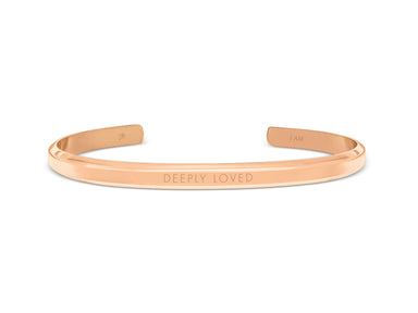 ROCKONLINE | New Creation Church | NCC | Joseph Prince | ROCK Bookshop | ROCK Bookstore | Star Vista | Lifestyle | Mothers | Ladies | Gift | Necklace | Earrings | Bangle | Scriptures | Deeply Loved, Rose Gold  - Classic by Jacob Rachel | Free delivery for Singapore Orders above $50.