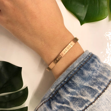 ROCKONLINE | New Creation Church | NCC | Joseph Prince | ROCK Bookshop | ROCK Bookstore | Star Vista | Lifestyle | Mothers | Ladies | Gift | Necklace | Earrings | Bangle | Scriptures | Child of God, Matte Rose Gold  - Classic by Jacob Rachel | Free delivery for Singapore Orders above $50.