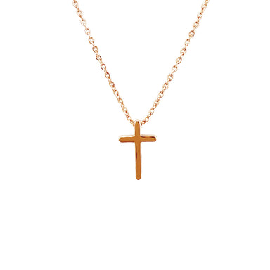 ROCKONLINE | New Creation Church | NCC | Joseph Prince | ROCK Bookshop | ROCK Bookstore | Star Vista | Lifestyle | Mothers | Ladies | Gift | Necklace | Earrings | Bangle | Scriptures | Mini Cross Pendant Necklace Rose Gold  by Jacob Rachel | Free delivery for Singapore Orders above $50.